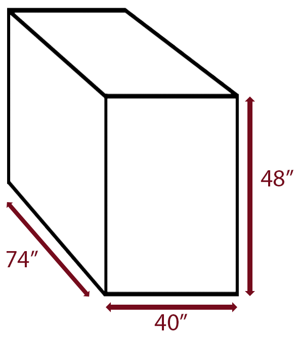 union street center bike locker dimensions graphic