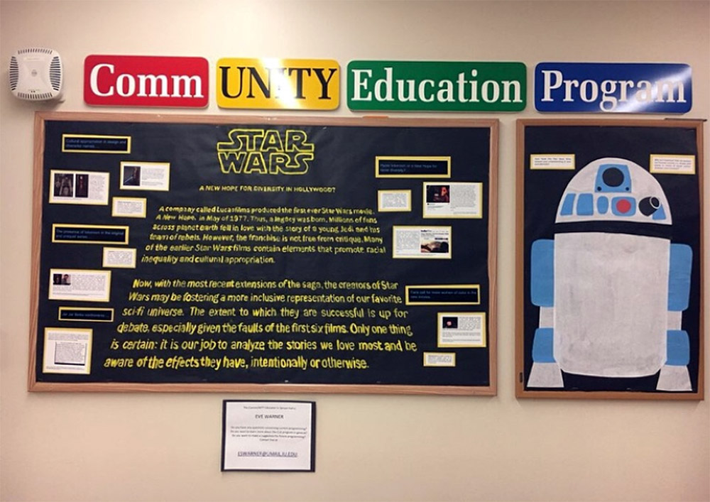 Photo of "Star Wars: A New Hope for Diversity in Hollywood?" bulletin board